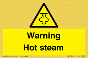 Warning Hot steam
